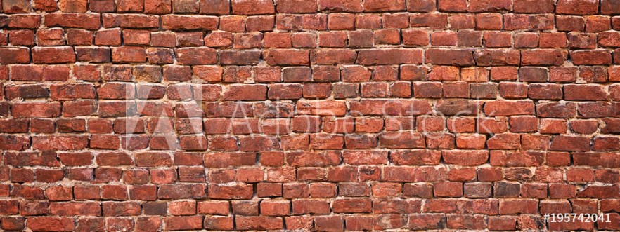 Picture of Brick wall background grunge texture brickwork old house